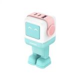 UGREEN Nexode Uno 65W Robot GaN Hızlı Şarj Cihazı 2xUSB-C, 1xUSB-A - Renkli