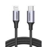 Ugreen Örgülü Type-C Lightning 1.5 Metre Hızlı Şarj Kablosu Outlet Vitrin