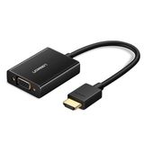 Ugreen Siyah Hdmı To Vga Aux Dönüştürücü