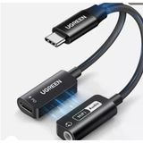 Ugreen Type-C 3.5Mm Yüksek Çözünürlüklü Ses Adaptörü, Pd Şarj Özelliğiyle Cm721 -Ambalaj Hasarlı Sıfır Ürün