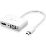 Ugreen Type-C To Hdmı-Vga Dönüştürücü Adaptör Beyaz - Standart
