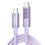 UGREEN Uno USB-C 100W 5A QC PD Örgülü Hızlı Şarj Kablosu, 1 Metre, Mor, 35501