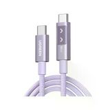 Ugreen Uno Usb-C 100W 5A Qc Pd Örgülü Hızlı Şarj Kablosu, 1 Metre, Mor, 65092
