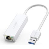Ugreen USB 3.0 To RJ45 Gigabit Ethernet Dönüştürücü Adaptör Beyaz - Standart