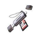 UGREEN USB 3.0 ve USB C Kart Okuyucu USB 2'si 1 Arada TF ve SD Harici Hafıza Kartı Okuyucular USB OTG Hafıza Kartı Windows, Mac OS, Linux, Android ve iOS sistemleriyle uyumludur.