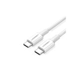 Ugreen USB-C 100W 5A QC PD Hızlı Şarj Kablosu, 1 m, Beyaz, 60551