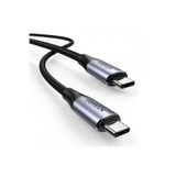 Ugreen USB-C 100W Thunderbolt USB3.1 GEN2 5A QC PD Hızlı Şarj Kablosu, 1 m, Siyah, 80150
