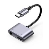 UGREEN USB C - 3.5mm Kulaklık Jakı Ses Adaptörü ve Şarj Cihazı DAC Tip C - Aux Kulaklık Ayırıcı iPad Pro 2021/2020, iPad Air 4, iPad Mini 6, Galaxy S21 Ultra S20 FE Note20 Tab S7+ ile uyumlu