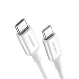 UGREEN USB-C 60W 3A QC PD Hızlı Şarj Kablosu, 1 metre - Beyaz