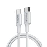 Ugreen Usb-C 60W 3A Qc Pd Örgülü Hızlı Şarj Kablosu, 1 Metre, Beyaz, 35218