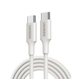 Ugreen Usb-C 60W 3A Qc Pd Örgülü Hızlı Şarj Kablosu, 2 Metre, Beyaz, 35219