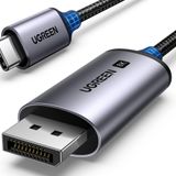UGREEN USB C DisplayPort 1.4 Kablosu 8K 60Hz 30Hz 4K 240Hz 144Hz HDR VRR Thunderbolt 4 3 DP1.4 Kablo iPhone 15 MacBook Pro Air M1 M2 iPad Pro Air 5 Surface Pro 8 Galaxy S23 ile uyumlu (2M)