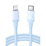 UGREEN USB-C Lightning Kablo Mavi 1 m MFi Test Edilmiş Power Delivery Tip C Lightning Şarj Kablosu Silikon Jel iPhone 13 iPhone SE 3 iPhone 12 iPhone 11 iPad 2021 AirPods Pro AirPods Max ile Uyumlu