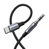 Ugreen Usb C To 3.5Mm Örgülü Aux Ses Kablosu Siyah 1 Metre-Açık Kutu Sıfır Ürün