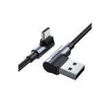 Ugreen Usb-C To Usb-A 3A Qc 90 Derece Hızlı Şarj Kablosu, 1 Metre, Uzay Girişi, 20856