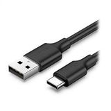 UGREEN USB-C to USB-A 3A QC Hızlı Şarj Kablosu 1.5m - Siyah