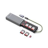 UGREEN USB-C & USB-A Kart Okuyucu ve Kart Saklama Ünitesi, SD/Micro SD/SIM Kart Destekli, 11 Yuvalı, 55899