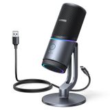 UGREEN USB kondansatör mikrofonu PC için 24 bit/96 kHz sessiz düğme akış podcasts Youtube Discord oyunlar taşınabilir PS5