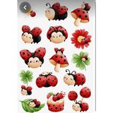Uğur Böceği Sticker Telefon Laptop Notebook Tablet Defter Matara Stiker Etiket ST1470
