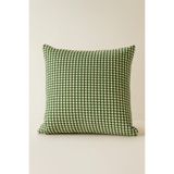 Uğur Home Ev Tekstili Modern Kaz Ayağı Tasarımlı Kırlent Kılıfı | 43x43 cm - Juniper