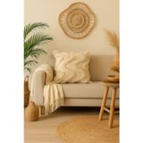 Uğur Home Ev Tekstili Tüylü ve Desenli Kırlent - 40x40 cm Şık ve Konforlu Dekoratif Yastık