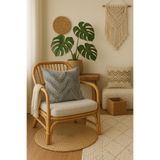 Uğur Home Ev Tekstili Tüylü ve Desenli Kırlent Kılıfı - 40x40 Cm Şık ve Konforlu Dekoratif Yastık