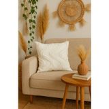 Uğur Home Ev Tekstili Tüylü Ve Desenli Kırlent Kılıfı - 45X45 Cm Şık Ve Konforlu Dekoratif Yastık