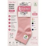 Uğur İnci Uğur Inci Bayan Bambu Dikişsiz Soket Çorap 36-40 Numara Yumuşak Dokulu Günlük Çorap 6 Lı Paket - 36 - 40 - Pembe