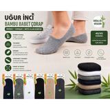 Uğur İnci Uğur Inci Erkek Bambu Babet Çorap Dikişsiz Yumuşak 3'lü Paket - 40 - 45 - Bej