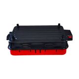 Uğur Katmer 1500 W Krom Rezistanslı Elektrikli Izgara kirmizi-siyah