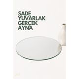 UĞUR MOBİLYA Gerçek Gümüş Kaplama Yuvarlak Cam Ayna , 3 mm Kalınlığında (10 cm çapından 50 cm çap seçeneklerine kadar )
