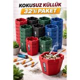 Uğur Plastik Kokusuz Küllük 32 Adet - Renkli