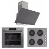 Uğur UAF 6011D GCPET - UAD 6011 GA3D - UAO 6040W0 GCY CSR1 Gri 3'lü Ankastre Set