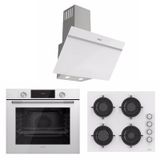 Uğur UAO 6040W0 BCY CSR1 - UAD 6011 BA3DHD - UAF 6011D BCPET Beyaz 3'lü Ankastre Set
