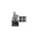 Uğur Yeni Steam Chef Set Gri (Uaf 6011DB Gcpst Fırın - Uao 6041W3 Gcy Rsr1 Ocak - Uad 6012G GA3D Davlumbaz)