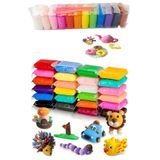 UĞURDAN Zıplayan Havayla Kuruyan Yumuşak Kil Kendin Yap Seti 12 Renk Air Dry Clay DIY Hamur