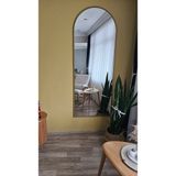 Uğurlu Ayna 180X70 cm Gold Oval Metal Çerçeveli Duvara Monte Boy Aynası