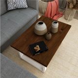 Uğurlu Baylar Doğal Ağaç Orta Sehpa - ceviz - 60x120 cm