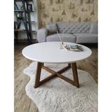 Uğurlu Baylar Yuvarlak Orta Sehpa - Ceviz - 70 cm