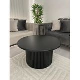 Uğurlu Baylar Yuvarlak Orta Sehpa - siyah - 70 cm
