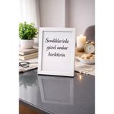 UgurToyss Beyaz Fotoğraf Çerçevesi 15x21 cm Asetat Cam Masa Üstü Fotoğraflı Anı Çerçevesi Hediyelik