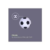 UgurToyss Siyah-Beyaz 15 cm Peluş Top Yumuşak Dokulu Evde Oynamalık Oyuncak Peluş Orta Boy Top