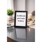 UgurToyss Siyah Fotoğraf Çerçevesi 21x30 cm Asetat Cam Masa Üstü Fotoğraflı Anı Çerçevesi Hediyelik