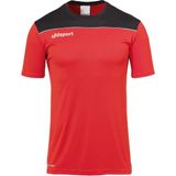 Uhlsport Erkek Futbol Antrenman T-Shirt Offense 23 1002214 - Kırmızı - Çelik