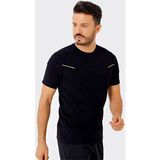 Uhlsport Erkek T-Shirt Alfa T-Shirt B.yaka Pamuk Alfa M 3211106 - Siyah