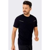 Uhlsport Erkek V Yaka Tişört Pamuk Simple M 3221109 - Siyah
