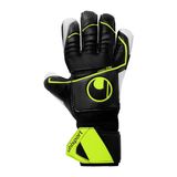 uhlsport Supersoft HN Flex Frame, çocuk ve yetişkin kaleci eldiveni, siyah/sarı fluo, 9 -