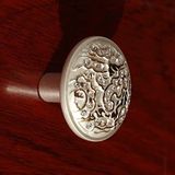 UHRLGHS 128mm Retro Gümüş Altın Dolap Dolap Kapı Kolları Taklidi Çekmece Tv Dolap Kolları Kolları Çeker Kolları 5" -, 34mm topuzlar