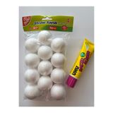 Uhu Bastel Kleber Beyaz Tutkal 90 G Ve 5 Cm Strafor Köpük Set 49016812481319541