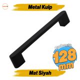 Uhud Kulp 128 Mm Siyah Metal Mutfak Mobilya Çekmece Mutfak Dolap Dolabı Kulpları Kapak Kulbu 12.8 Cm